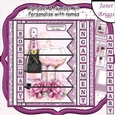 CHAMPAGNE 7.5 Alphabet Quick Congratulations, Anniversary or Engagement Card Kit 
