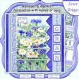 MEADOW FLORALS 7.5 Alphabet and Age Quick Card Kit Create Any Name