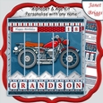 MOTOR BIKE 7.5 Alphabet and Age Quick Card Kit Create Any Name