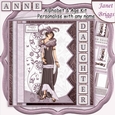 ART DECO LADY 7.5 Alphabet and Age Quick Card Kit Create Any Name