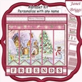 ITS COLD OUTSIDE Christmas 7.5 Quick Card Kit Create Any Name Alphabet in 2 sizes