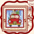 DRIVING HOME FOR CHRISTMAS 8x8 Decoupage & Insert Mini Kit
