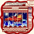 SANTAS ROCKET SLEIGH Christmas 7.5 Quick Card Kit Create Any Name Alphabet in 2 sizes
