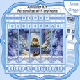 ITS COLD OUT HERE Christmas 7.5 Quick Card Kit Create Any Name Alphabet in 2 sizes