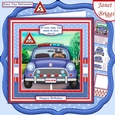 POLICE CAR With Ages Humorous Birthday, Retirement or Childs Decoupage Mini Kit