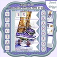 SKATEBOARD 7.5 Alphabet and Age Quick Card Kit Create Any Name
