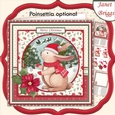CHRISTMAS BUNNY WAITING FOR SANTA 8x8 Decoupage & Insert Mini Kit