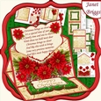 CHRISTMAS POINSETTIA 6x6 Envelope Easel Kit 