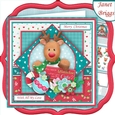 SO CUTE DEER Christmas 7.5 Decoupage & Insert Mini Kit