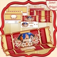 CHRISTMAS NATIVITY Large Dl Christmas Cracker Easel Card Kit