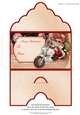 Christmas Money Wallet Gift Voucher Envelope COOL BIKER SANTA