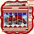 SANTAS TRUCK Christmas 7.5 Quick Card Kit Create Any Name Alphabet in 2 sizes