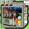 RUGBY BEER 6 PACK HIT THE BAR 7.5 Decoupage & Insert Mini Kit