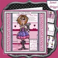 WINE 0 CLOCK 7.5 Humorous Decoupage & Insert Mini Kit