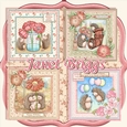 HEDGEHOGS AND BLOOMS 7.5 Decoupage & Inserts Bumper Kit