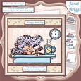 STELLA I DONT DO MORNINGS 7.5 Humorous Decoupage & Insert Mini Kit