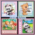 CUTE PANDAS AND BEARS 7.5 Decoupage & Insert Bumper Kit