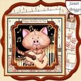 CAT PLAYING GUITAR 7.5 Decoupage & Insert Kit