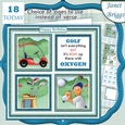 GOLF 7.5 Quick Card Verse or Ages Decoupage & Insert Mini Kit