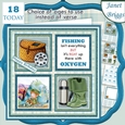 FISHING 7.5 Quick Card Verse or Ages Decoupage & Insert Mini Kit