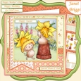 DAFFODIL FUN Easter Mothers Day Birthday etc 7.5 Decoupage & Insert Mini Kit