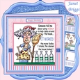 STELLA CLEANING WITH VODKA 7.5 Humorous Decoupage & Insert Mini Kit