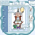 GUS ON HIS ROCKER 7.5 Humorous Decoupage & Insert Mini Kit