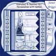 CHAMPAGNE 7.5 Alphabet Sapphire Wedding Anniversary Alphabet & Age Card Kit
