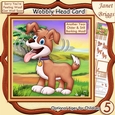 BARKING MAD DOG WOBBLY HEAD CARD 7.5 Decoupage & Insert Kit