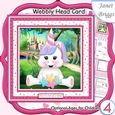 UNICORN WOBBLY HEAD CARD 7.5 Decoupage & Insert Kit
