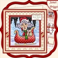 STELLA BE NAUGHTY 7.5 Humorous Christmas Decoupage & Insert Mini Kit