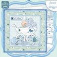 NEW BABY BOY IN PRAM 7.5 Decoupage & Insert Mini Kit