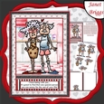 BEING WITH YOU Humorous Stella & Gus A5 Decoupage & Insert Mini Kit