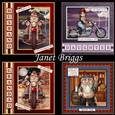 BIKER BONANZA Male Female Birthday & Christmas 7.5 Decoupage Bumper Kit