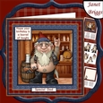 BIKER & WHISKEY Humorous 7.5 Decoupage & insert Kit