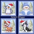 CHRISTMAS WOBBLY HEAD CARDS 7.5 Decoupage & Inserts Bumper Kit
