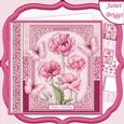 PINK POPPIES All Occasions 7.5 Decoupage & Insert Mini Kit