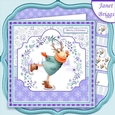SKATING REINDEER 7.5 Christmas Decoupage & Insert Mini Kit