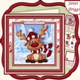 MERRY CHRISTMAS MY DEER 7.5 Decoupage & Insert Mini Kit