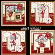 HUMOROUS STELLA AT CHRISTMAS 7.5 Decoupage & Inserts Bumper Kit