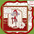 STELLA HANGING CHRISTMAS STOCKINGS 7.5 Decoupage & Insert Mini Kit