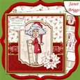 STELLA SANTAS NAUGHTY BOY LIST Christmas 7.5 Decoupage & Insert Mini Kit