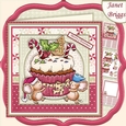CHRISTMAS CUPCAKE MICE 7.5 Decoupage & Insert Kit