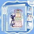 PENGUINS CHRISTMAS TOWER 7.5 Decoupage & Insert Mini Kit
