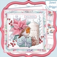 CHRISTMAS ROBIN POINSETTIA & CANDLE 7.5 Decoupage & Insert Kit