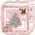 ROSE GOLD CHRISTMAS TREE 7.5 Decoupage & Insert Mini Kit