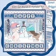 HAVE A BALL Dogs 7.5 Christmas Easy Cut Word Strips & Alphabet Kit