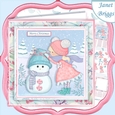 MY LITTLE SNOWMAN 7.5 Christmas Decoupage & Insert Mini Kit