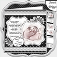 BABY TOES & VERSE Contemporary Black & White 7.5 Decoupage Kit