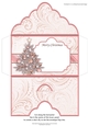 Christmas Money Wallet Gift Voucher Envelope ROSE GOLD CHRISTMAS TREE